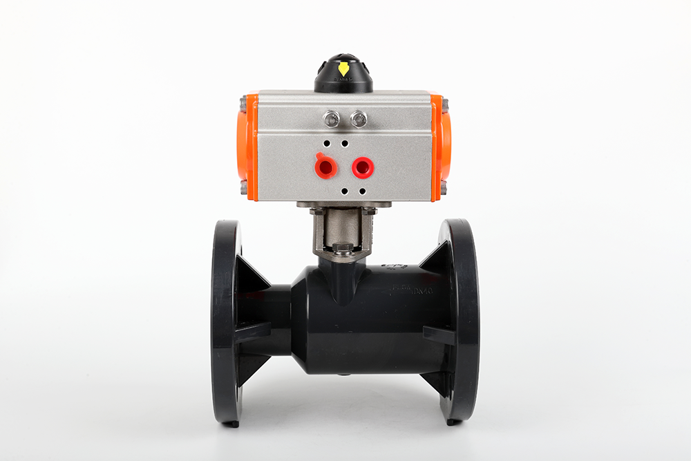 排湖风景区气动法兰一体球阀